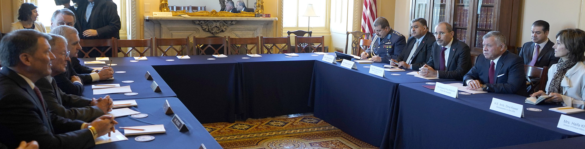 His Majesty King Abdullah II Meets With The US Senate Armed Services ...